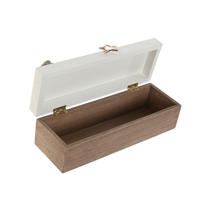 Caja Baby DKD Home Decor Beige Marron 8 x 7 x 24 cm (4 Unidades) 2