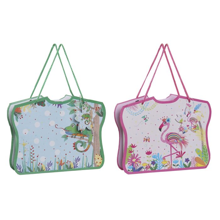 Diario Kids DKD Home Decor Rosa Azul 5.4 x 18.5 x 23 cm (4 Unidades)