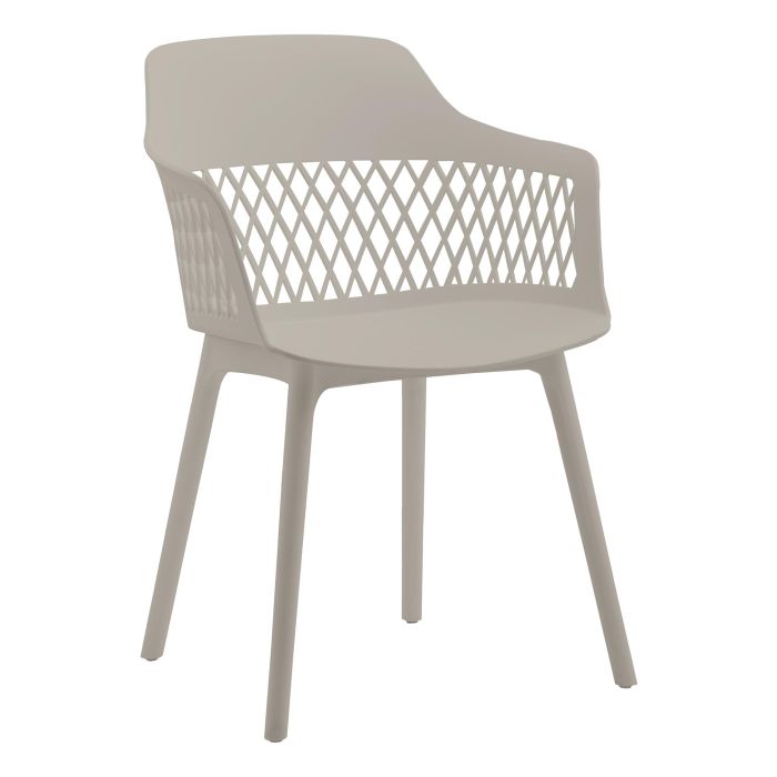 Silla Urban DKD Home Decor Beige 57 x 83.5 x 55 cm (4 Unidades)