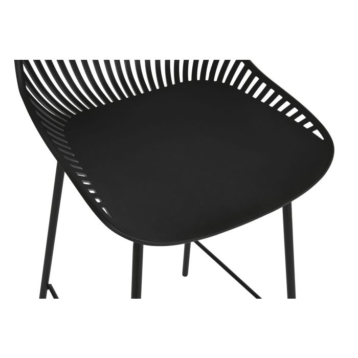 Taburete Scandi DKD Home Decor Negro 46 x 93 x 46 cm (4 Unidades) 4