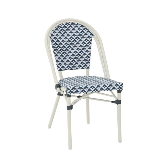 Silla Cottage DKD Home Decor Azul 57 x 88 x 46 cm (4 Unidades)