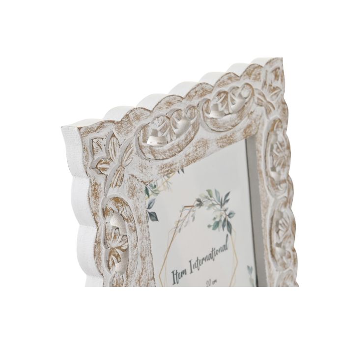 Marco Foto 15X20 Shabby DKD Home Decor Blanco 1.5 x 30 x 25 cm (4 Unidades) 1