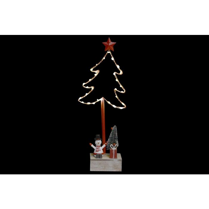 Arbol Navidad Tradicional DKD Home Decor Rojo 7 x 38 x 15 cm (4 Unidades) 1