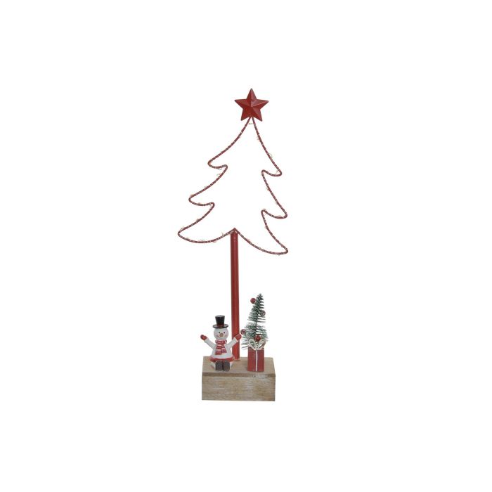 Arbol Navidad Tradicional DKD Home Decor Rojo 7 x 38 x 15 cm (4 Unidades)