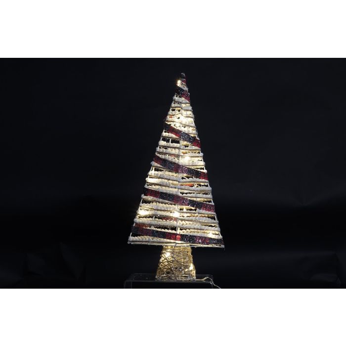 Arbol Navidad Alpina DKD Home Decor Natural Blanco 12 x 60 x 29 cm (4 Unidades) 1
