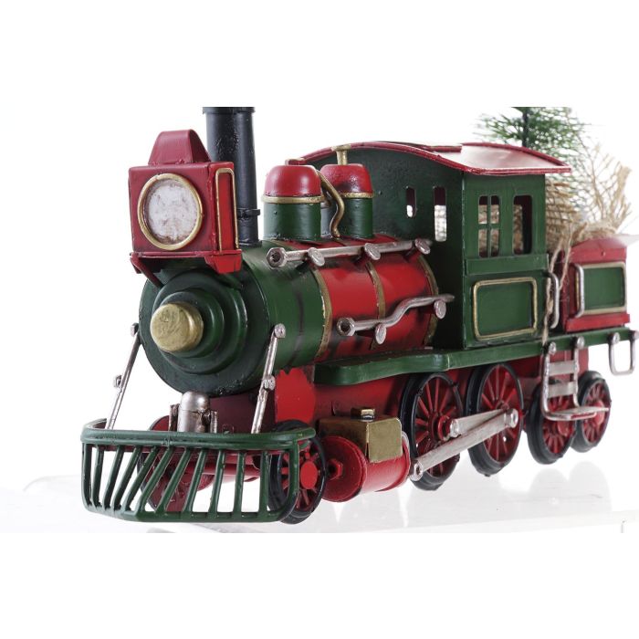 Vehiculo Decoracion Navidad Tradicional DKD Home Decor Verde Rojo 9 x 17 x 22 cm (4 Unidades) 1