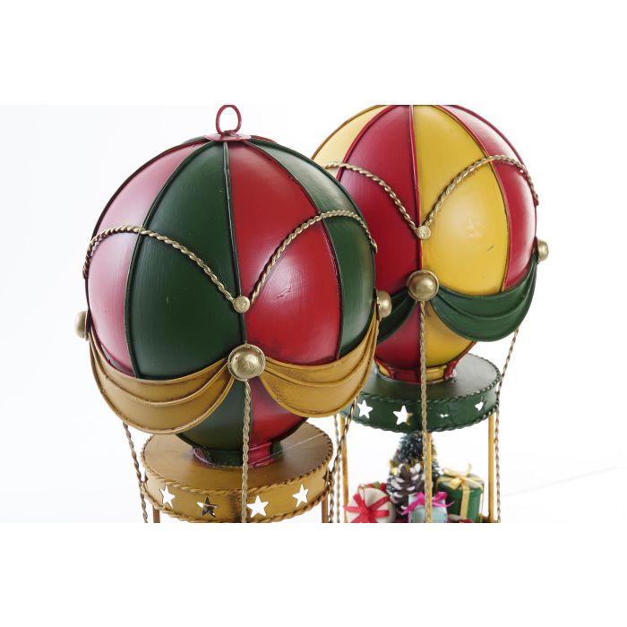 Vehiculo Decoracion Navidad Tradicional DKD Home Decor Multicolor 13 x 29 x 13 cm (4 Unidades) 2