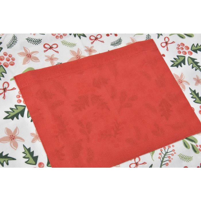 Delantal Navidad Tradicional DKD Home Decor Verde Rojo 0.2 x 80 x 60 cm Set de 2 (4 Unidades) 1
