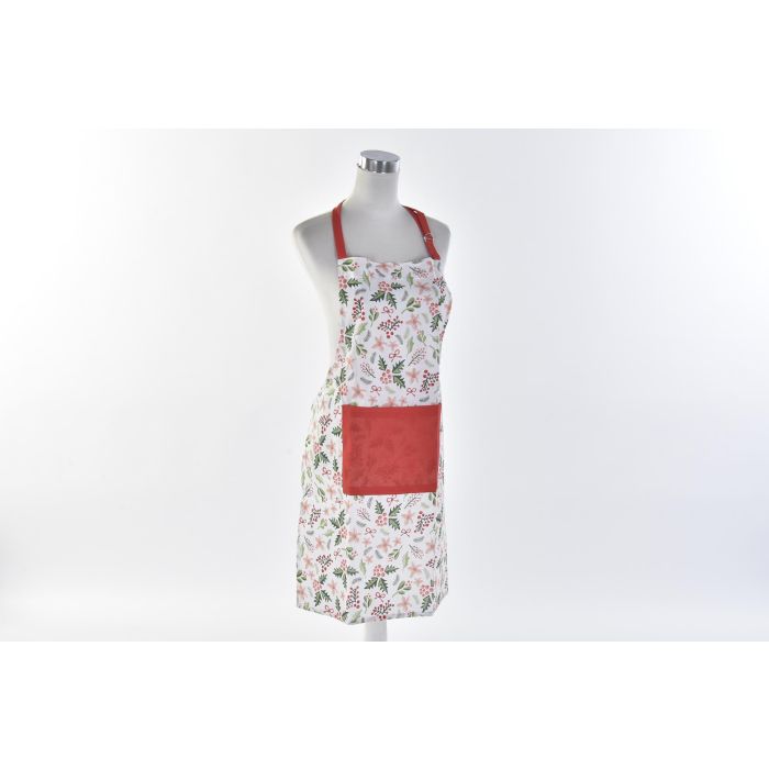 Delantal Navidad Tradicional DKD Home Decor Verde Rojo 0.2 x 80 x 60 cm Set de 2 (4 Unidades) 2