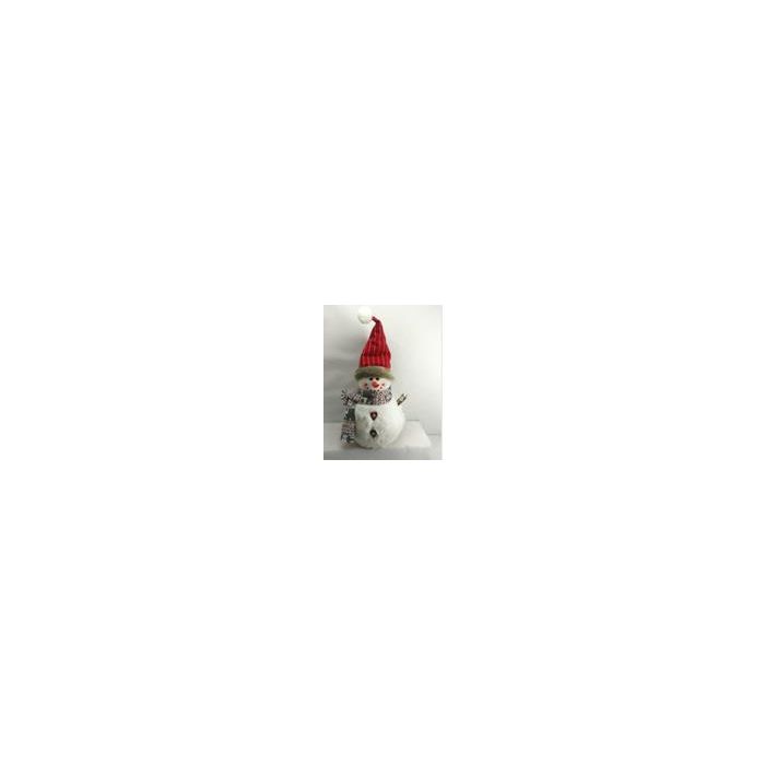 Figura Navidad Tradicional DKD Home Decor Blanco Rojo 17 x 50 x 28 cm (4 Unidades)