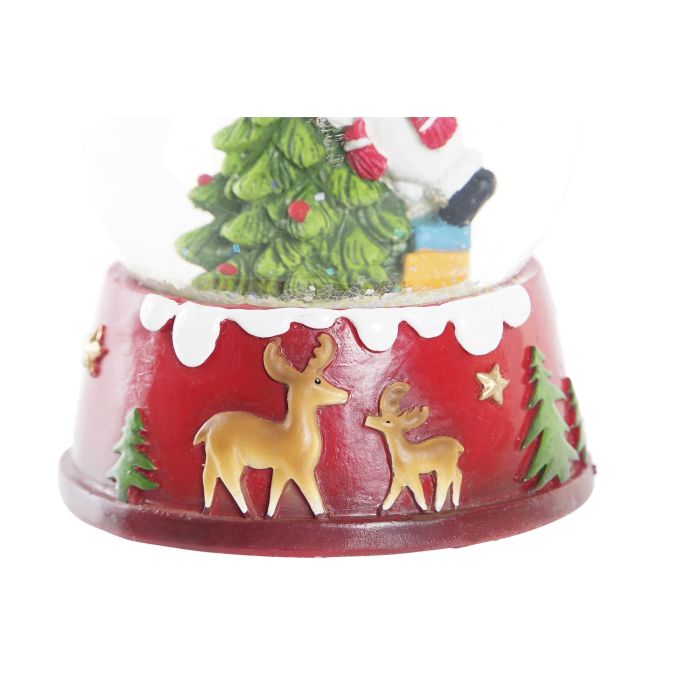Bola Decoracion Navidad Tradicional DKD Home Decor Rojo Verde 6.8 x 8.6 x 7.2 cm (4 Unidades) 2