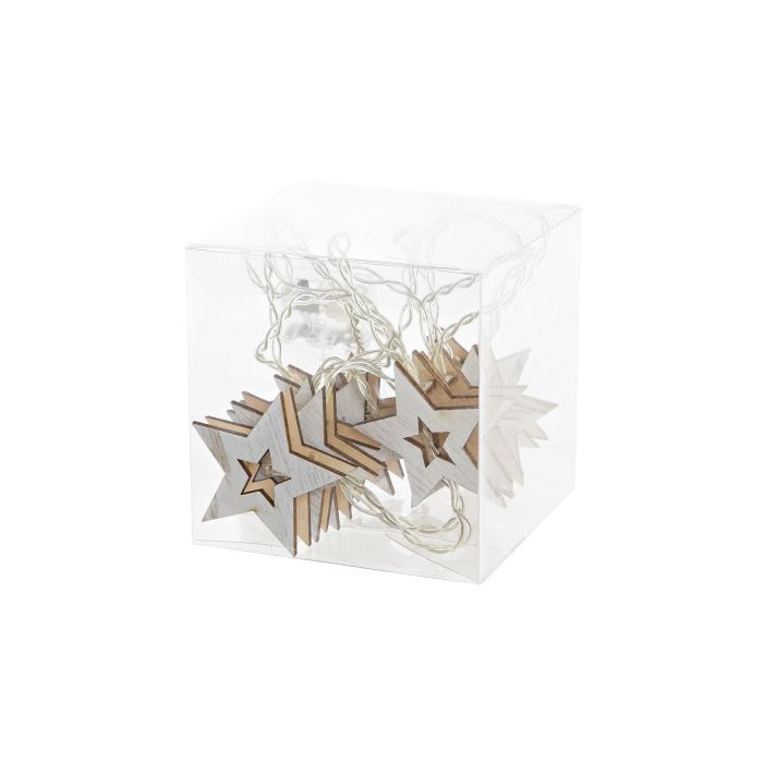 Guirnalda Navidad Tradicional DKD Home Decor Blanco 1.4 x 5.5 x 5.5 cm (4 Unidades) 4