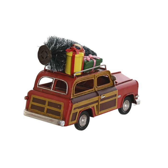 Vehiculo Decoracion Navidad Tradicional DKD Home Decor Rojo Beige 7.5 x 10.5 x 16 cm (4 Unidades) 2