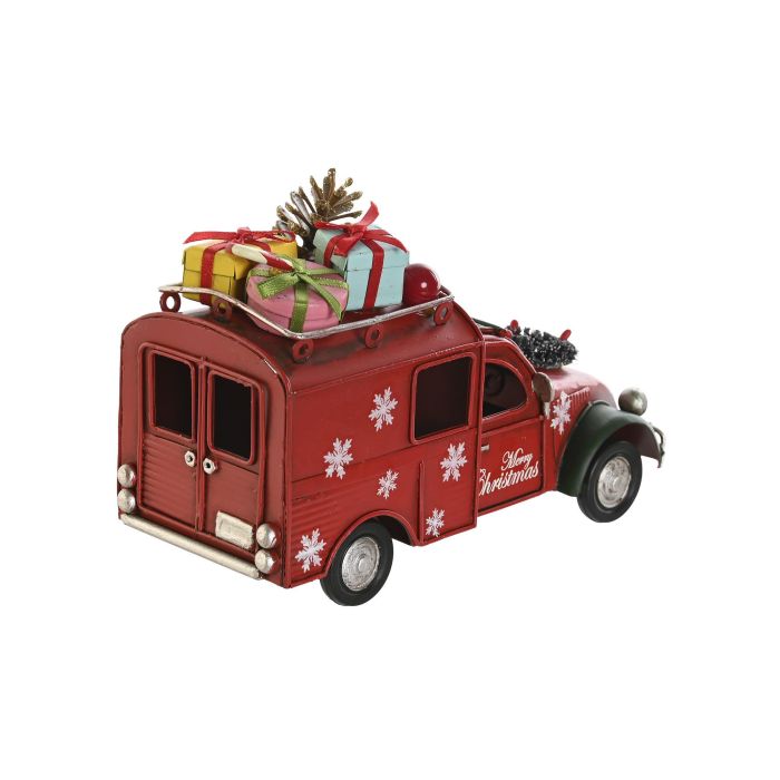 Vehiculo Decoracion Navidad Tradicional DKD Home Decor Rojo Verde 6.5 x 10.5 x 16.5 cm (4 Unidades) 2