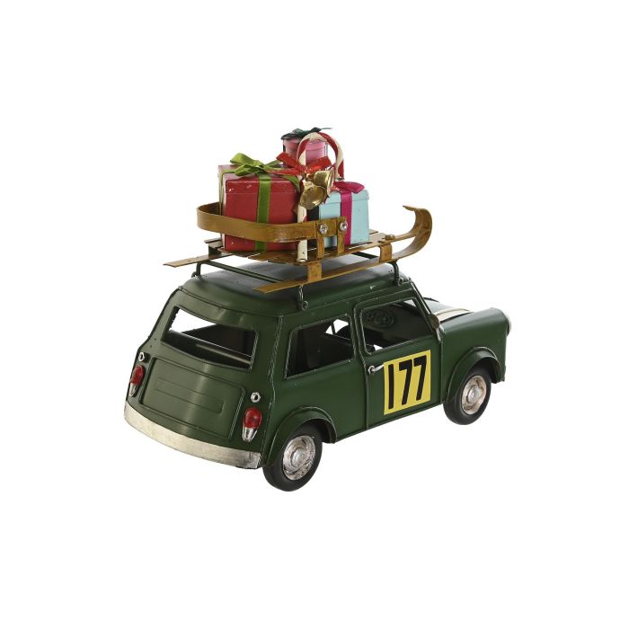 Vehiculo Decoracion Navidad Tradicional DKD Home Decor Rojo Verde 12.5 x 19.5 x 25 cm (4 Unidades) 2