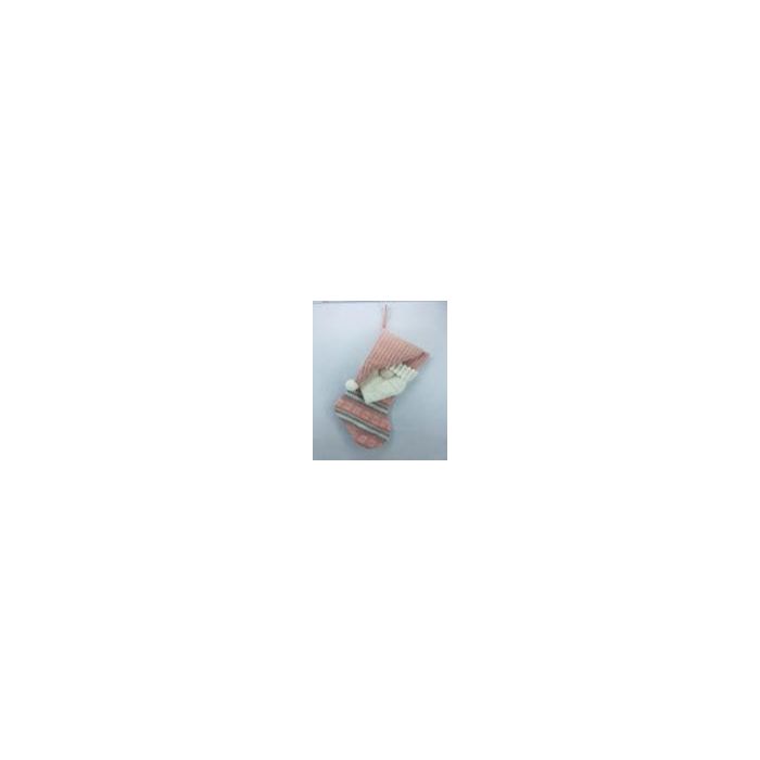 Calcetin  DKD Home Decor Rosa Blanco 1 x 53 x 29 cm (4 Unidades)
