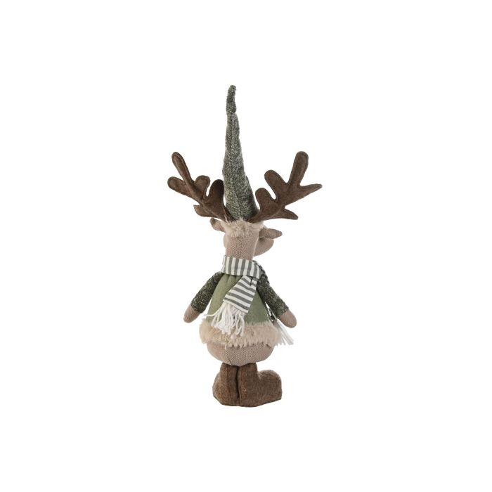 Figura Navidad Alpina DKD Home Decor Beige Verde 14 x 44 x 18 cm (4 Unidades) 2