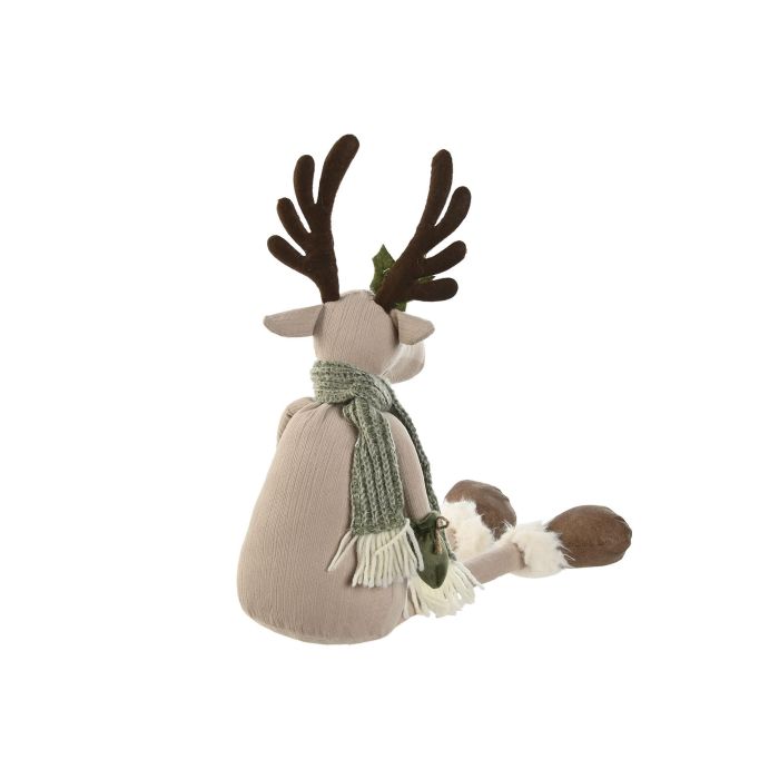 Figura Navidad Alpina DKD Home Decor Beige Verde 14 x 65 x 18 cm (4 Unidades) 2