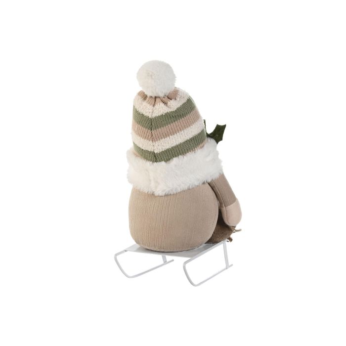 Figura Navidad Alpina DKD Home Decor Beige Verde 17 x 30 x 22 cm (4 Unidades) 2