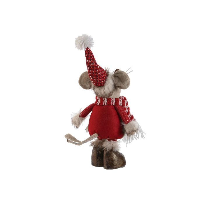 Figura Navidad Tradicional DKD Home Decor Rojo Beige 14 x 56 x 23 cm (4 Unidades) 3