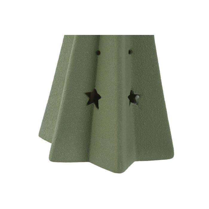 Decoracion Navidad Moderna DKD Home Decor Verde 11 x 23.5 x 11 cm (4 Unidades) 1