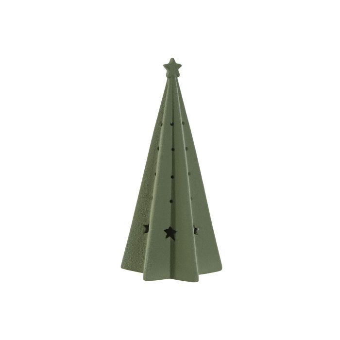 Decoracion Navidad Moderna DKD Home Decor Verde 11 x 23.5 x 11 cm (4 Unidades) 3