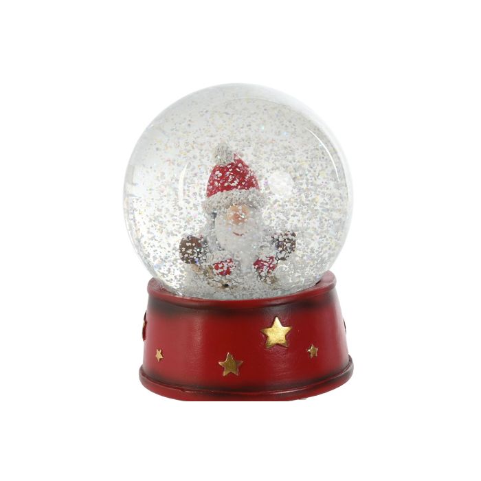 Bola Decoracion Navidad Tradicional DKD Home Decor Rojo Blanco 9.5 x 13.5 x 9.5 cm (4 Unidades) 2