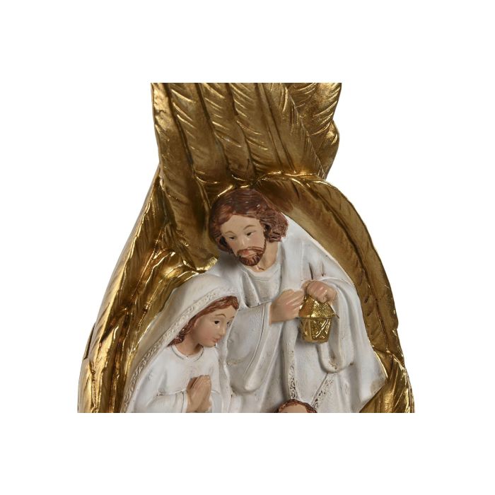 Nacimiento Navidad Tradicional DKD Home Decor Blanco Dorado 7 x 19 x 9 cm (4 Unidades) 1