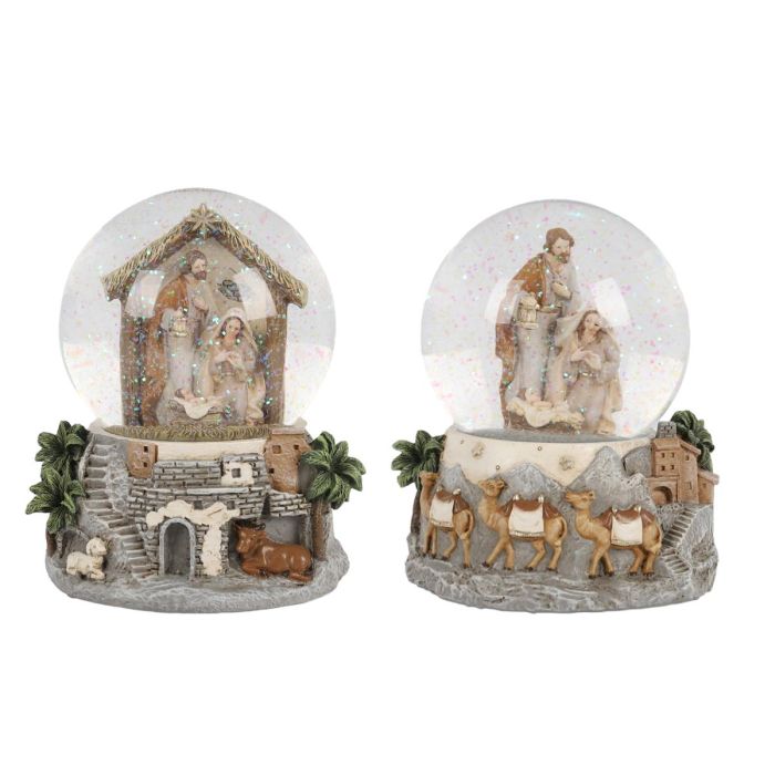 Bola Decoracion Navidad Tradicional DKD Home Decor Multicolor 11 x 14.5 x 11.5 cm (4 Unidades)