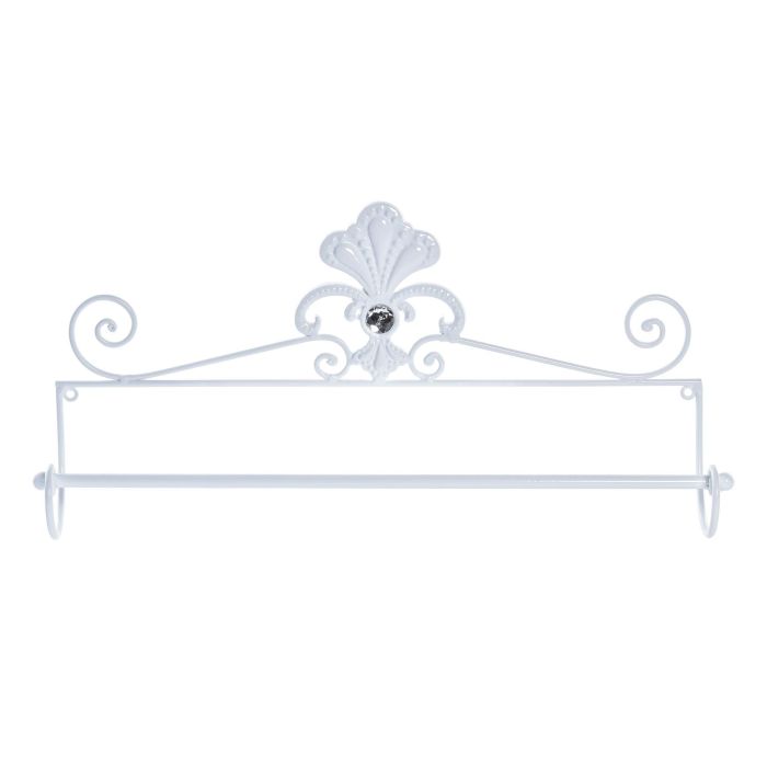 Toallero Shabby DKD Home Decor Blanco 9 x 25 x 51 cm (4 Unidades)