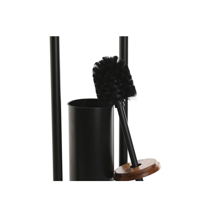 Portarrollos Basicos DKD Home Decor Negro Natural 22 x 80 x 22 cm (4 Unidades) 3