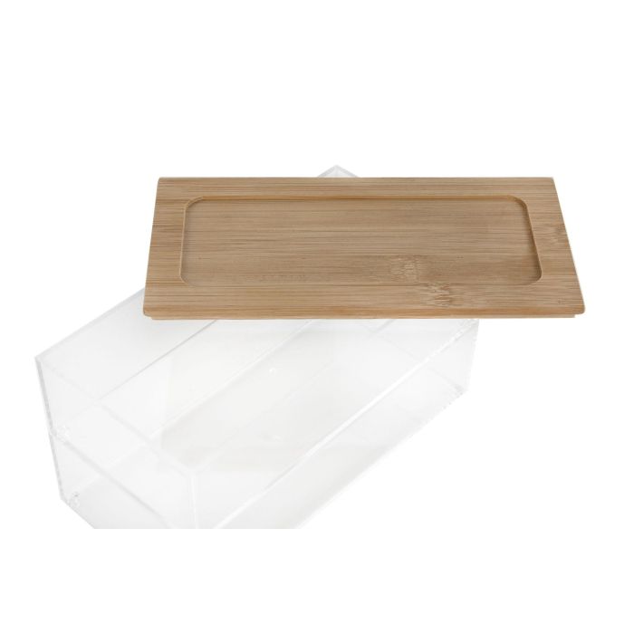 Caja  DKD Home Decor Transparente Natural 9.5 x 10 x 19 cm (4 Unidades) 1