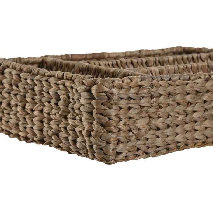 Cubertero Balines DKD Home Decor Natural 27 x 10 x 40 cm (4 Unidades) 1