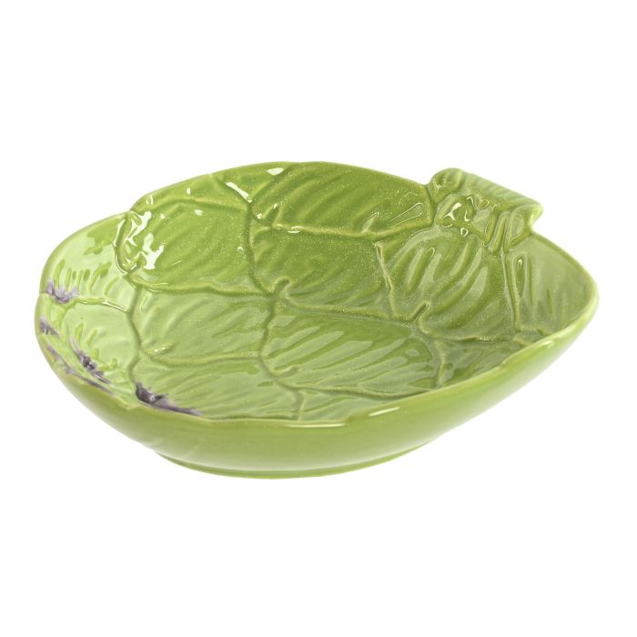 Plato Moderno DKD Home Decor Verde 19 x 5 x 20.6 cm (4 Unidades)