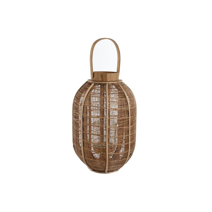 Portavela Balines DKD Home Decor Natural 29 x 46 x 29 cm (4 Unidades)