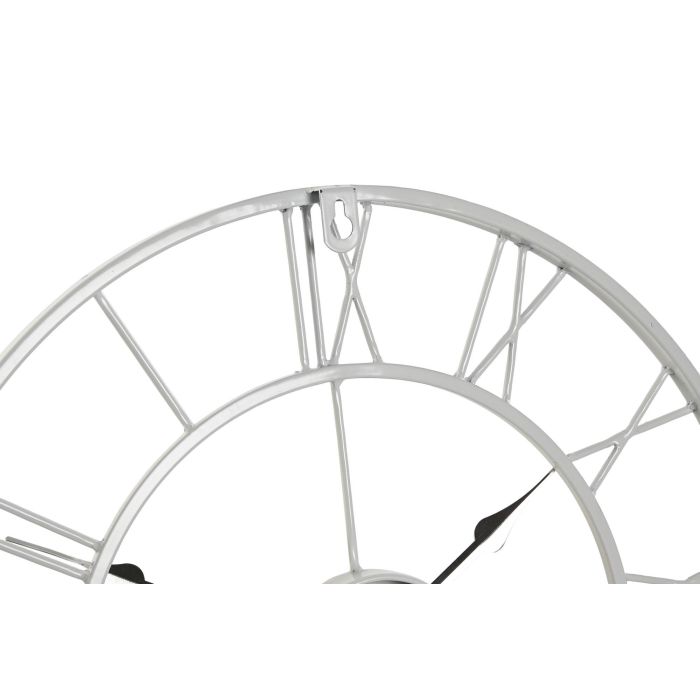 Reloj Pared Loft DKD Home Decor Blanco Negro 3 x 40 x 40 cm (4 Unidades) 2