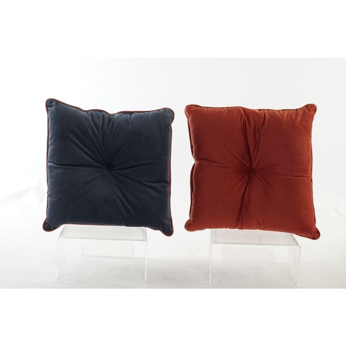 Cojin Scandi DKD Home Decor Azul Rojo 10 x 40 x 40 cm (4 Unidades) 2