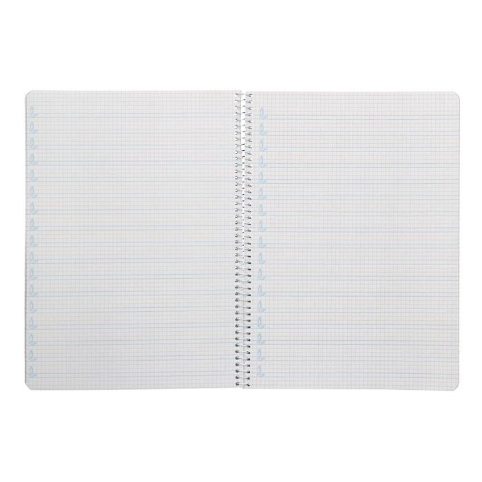 Cuaderno Espiral Liderpapel Din A4 Pautaguia Tapa Plastico80H 90 gr Cuadro Pautado 4 mm Con Margen Color Lila 5 unidades 6