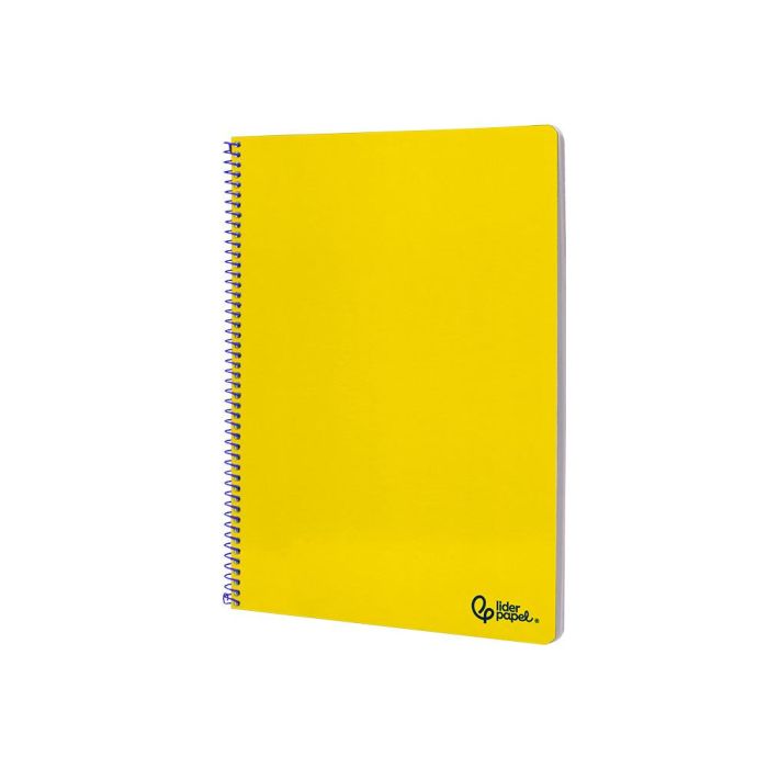 Cuaderno Espiral Liderpapel Din A4 Smart Tapa Blanda 80H 75 gr Cuadro 4 mm Con Margen Color Amarillo 5 unidades 3