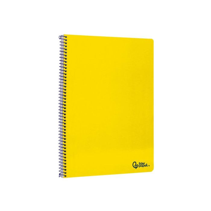 Cuaderno Espiral Liderpapel Din A4 Smart Tapa Blanda 80H 75 gr Cuadro 4 mm Con Margen Color Amarillo 5 unidades 4