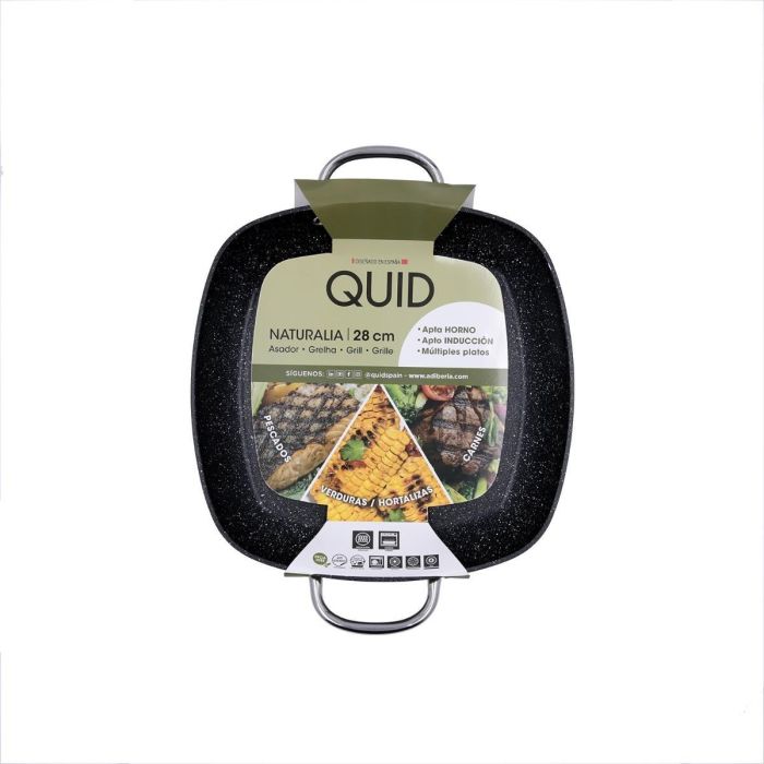 Asador Cuadrado con Asas Naturalia Quid 28x28 cm (6 Unidades) 2