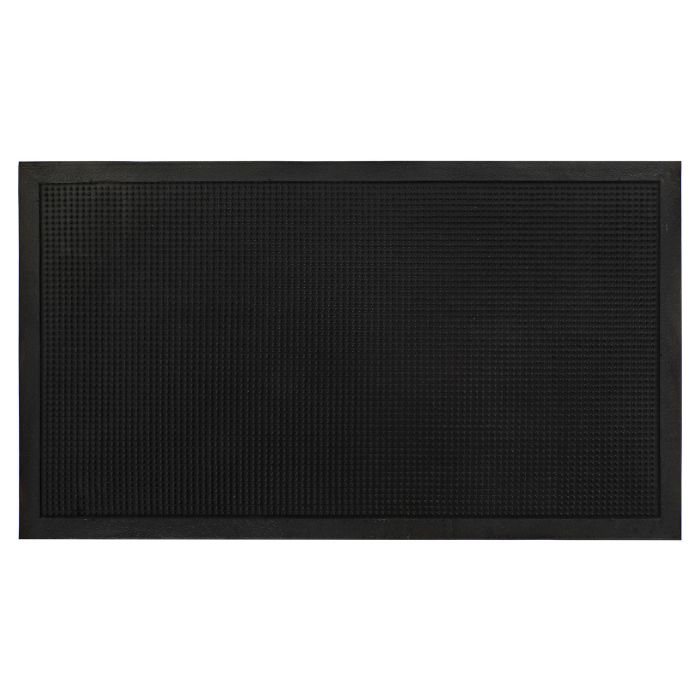 Felpudo Terraza Y Jardin DKD Home Decor Negro 45 x 1.5 x 75 cm (6 Unidades)