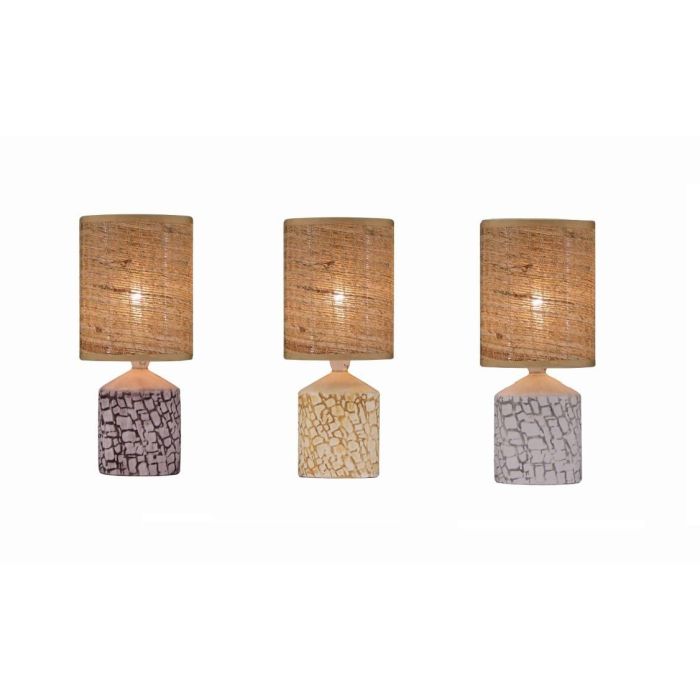 DKD Home Decor Lámpara Sobremesa Colonial de Cerámica y Poliéster E14 LED 13x13x29 cm Pack 6 Unidades Surtidas DKD Home Decor Lámpara Sobremesa Colonial de Cerámica y Poliéster E14 LED 13x13x29 cm Pack 6 Unidades Surtidas