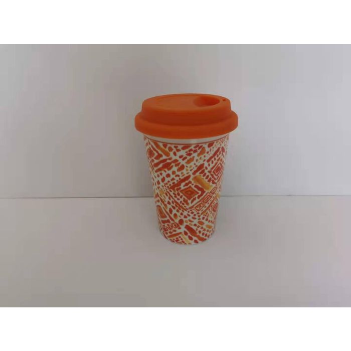 Mug Colonial DKD Home Decor Naranja 9.7 x 14 x 9.7 cm (6 Unidades)