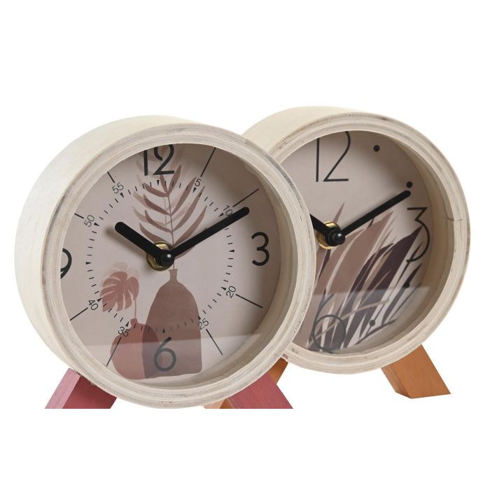 Reloj Boho DKD Home Decor Mostaza Terracota 5 x 14.5 x 13 cm (6 Unidades) 1