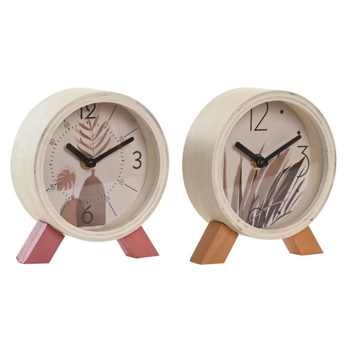 Reloj Boho DKD Home Decor Mostaza Terracota 5 x 14.5 x 13 cm (6 Unidades)