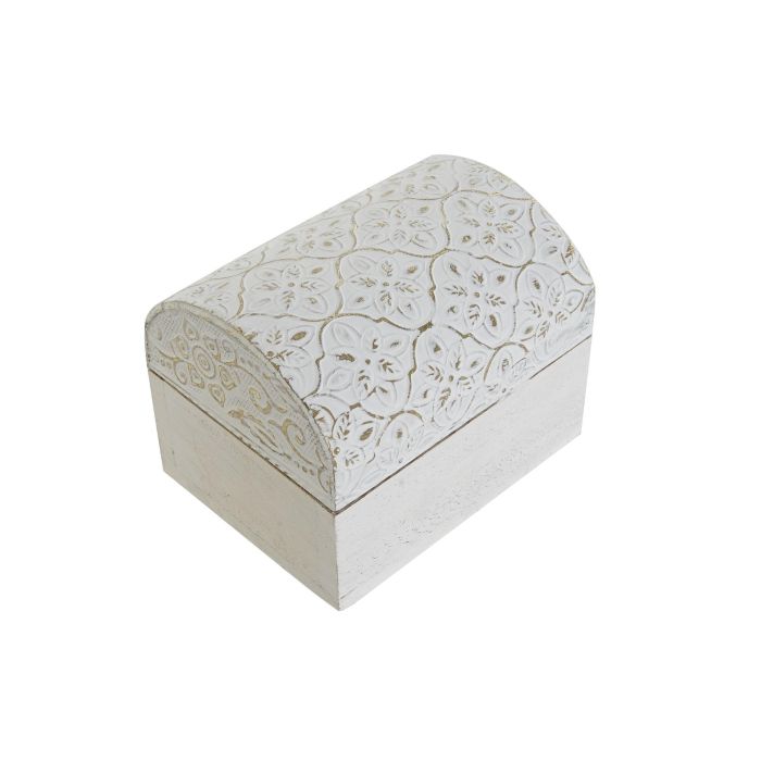 Joyero Arabe DKD Home Decor Dorado Blanco 8 x 8 x 10.5 cm Set de 2 (6 Unidades) 3