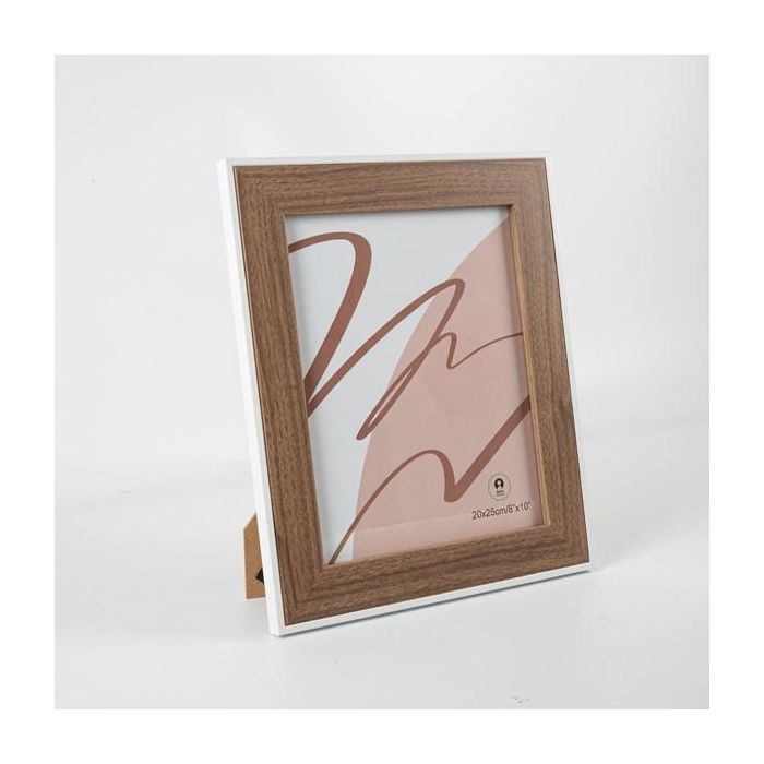 Marco Foto 20X25 Alpino DKD Home Decor Blanco Marron 1.5 x 32.5 x 27.5 cm (6 Unidades)