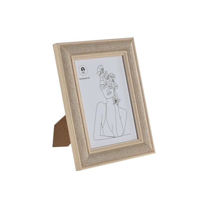 Marco Foto 13X18 Basicos DKD Home Decor Natural 1.8 x 24 x 19 cm (6 Unidades)