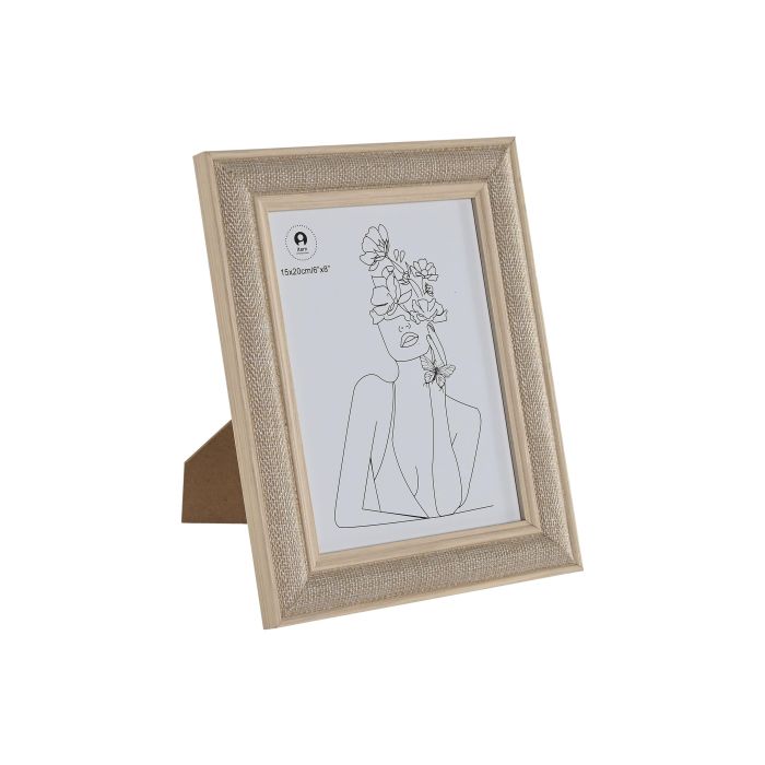 Marco Foto 15X20 Basicos DKD Home Decor Natural 1.8 x 26 x 21 cm (6 Unidades)